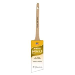 Wooster Pro 2 in. Polyester Thin Angle Sash Brush 0H21190020