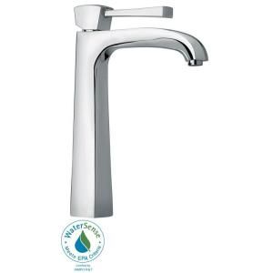 La Toscana Lady Single Hole 1 Handle High Arc Bathroom Vessel Faucet in Chrome 89CR205LL