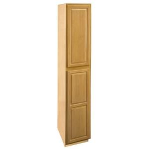 Home Decorators Collection Assembled 18x84x24 in. Utility Cabinet with 4 Rollouts in Vista Honey Spice DISCONTINUED U182484L 4T VHS