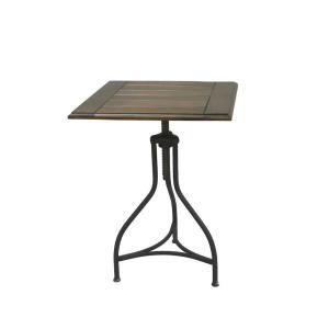 Carolina Cottage Parker Square Wood Adjustable Accent Table 3018CHETBK