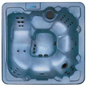 QCA Spas Palmero 7 Person 53 Jet Spa with (2) 4.2 HP BT Pumps and Free Ultimate Energy Saver Package in Blue Denim Palmero 394 BD
