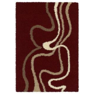 United Weavers  Jagger Cranberry 7 ft. 10 in. x 10 ft. 6 in. Contemporary Area Rug DISCONTINUED 320 02734 811