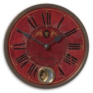 Global Direct 11 in. Antique Reproduction Round Wall clock 06040