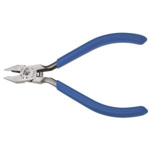 Klein Tools 4 in. Electronics Midget Diagonal Cutting Pliers   Nickel Ribbon Wire Cutters D230 4C