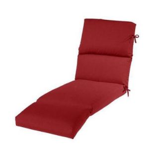 Home Decorators Collection Red Sunbrella Outdoor Chaise Lounge Cushion 1573610110