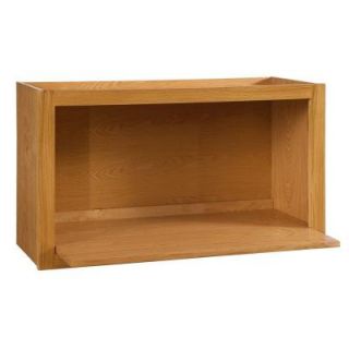 Home Decorators Collection Assembled 30x18x18 in. Wall Microwave Shelf in Light Oak DISCONTINUED WMS301818 LO
