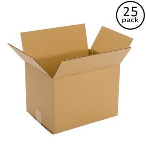 Plain Brown Box 12 in. x 10 in. x 8 in. 25 Box Bundle PRA0056B
