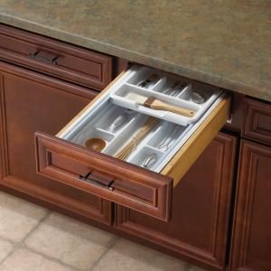 Knape & Vogt 19.75 in. x 3.75 in. x 18.75 in. Two Tiered Tableware Drawer Organizer 1475 E R W