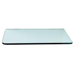 Floating Glass Shelves 3/8 in. Rectangle Glass Corner Shelf (Price Varies By Size) R1218