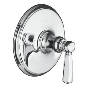 KOHLER Bancroft 1 Handle Thermostatic Faucet, Trim Only in Polished Chrome K T10593 4 CP