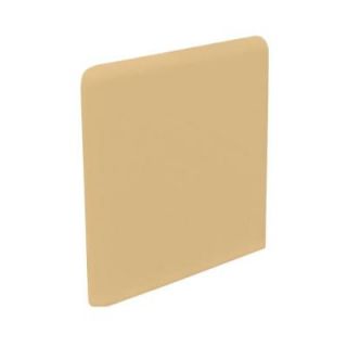 U.S. Ceramic Tile Color Collection Matte Camel 3 in. x 3 in. Ceramic Surface Bullnose Corner Wall Tile DISCONTINUED U248 SN4339