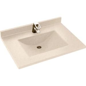 Contour 31 in. Solid Surface Vanity Top in Tahiti Sand with Tahiti Sand Basin CV2231 051