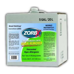 Zorbx 5 gal. Unscented, Non toxic, Hypo allergenic and Biodegradable Odor Remover 1150