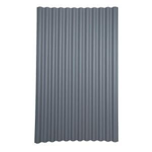 48 in. x 79 in. Gray Asphalt Corrugated Roof Panel 150