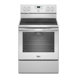 Whirlpool 6.2 cu. ft. Electric Range with Self Cleaning Convection Oven in White WFE540H0AW