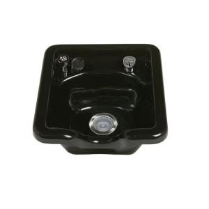 Belvedere Beta Wall Mount Bathroom Sink with Fixtures and 403 Vacuum Breaker in Black BV2800BK
