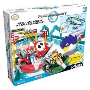KNEX Mario Kart Wii Mario and Bowser Ice Race Building Play Set 38189