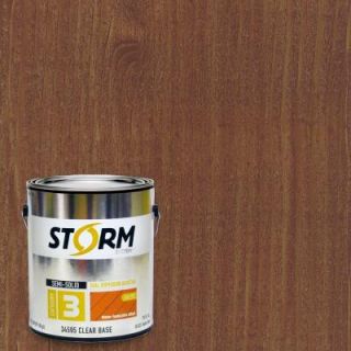 Storm System Category 3 1 gal. Chestnut Brown Exterior Semi Solid Dual Dispersion Wood Finish 345C108 1