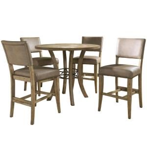 Hillsdale Furniture Charleston 5 Piece Counter Dining Set with Parson Chair 4670CTBWS4