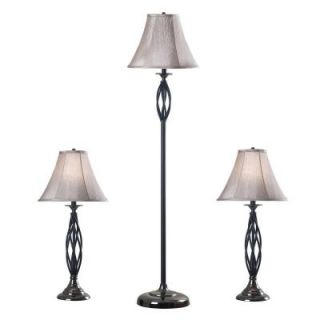 Kenroy Home Sperry 2 Table and 1 Floor Bronze Lamp Set 30350