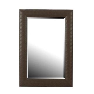 Home Decorators Collection 42 in. H x 28 in. W Whip Brown Framed Mirror 1000000820