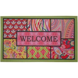 Mohawk Home 18 in. x 30 in. Bohemian Welcome 2 Recycled Rubber Door Mat 395407