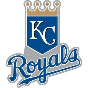 Fathead 37 in. x 50 in. Kansas City Royals Logo Wall Decal FH63 63219