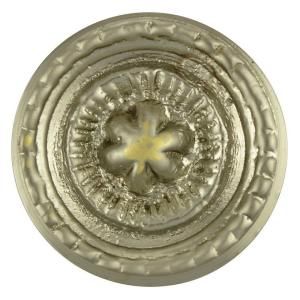Copper Mountain Hardware Beaded Star 1 1/4 in. Brushed Nickel Round Cabinet Knob SH116US15