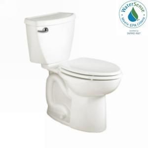 American Standard Cadet 3 Powerwash Right Height 10 in. Rough 2 piece 1.28 GPF Elongated Toilet in White 270AB101.020