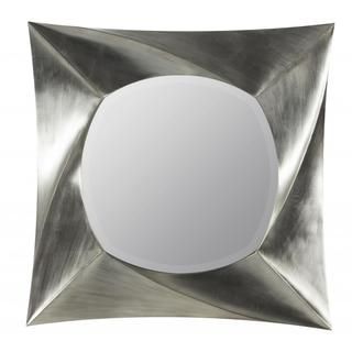Tyrion Brushed Silver Geometric Beveled Mirror