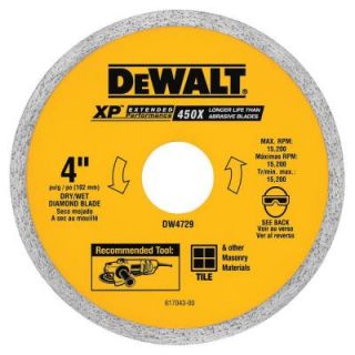 DEWALT 4 in. Ceramic Tile Circular Saw Blade DW4729