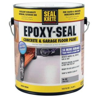 Seal Krete Epoxy Seal Low VOC Slate Gray 962 1 gal. Concrete and Garage Floor Paint 962001