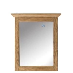 Home Decorators Collection Marlo 30 in. H x 26 in. W Framed Mirror in Weathered Oak 1595000950