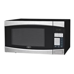 Oster 1.4 cu. ft. 1000 Watt Countertop Microwave in Black/Stainless Steel OGYM1401