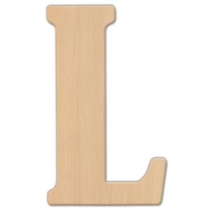 Jeff McWilliams Designs 15 in. Oversized Unfinished Wood Letter (L) 300315