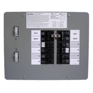 GenTran 30 Amp 7500 Watt Indoor Manual Transfer Switch for 10 16 Circuits DISCONTINUED 301060