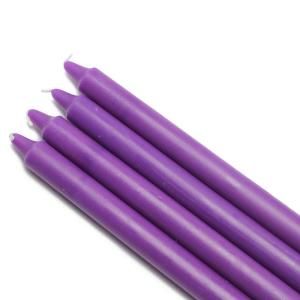 Zest Candle 10 in. Purple Straight Taper Candles (12 Set) CEZ 096