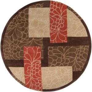 Artistic Weavers Meredith Brown 8 ft. Round Area Rug MERE 8889