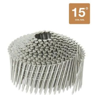 Hitachi 2 1/2 in. x 0.131 Ring Stainless Steel 304 16 Degree Wire Coil Fastener 1,000 per Box 12612