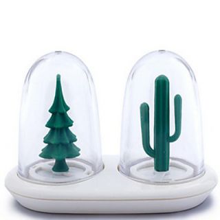 Plastic Salt and Pepper Shaker Random Shaped, L7.5cm x W5cm x H1cm