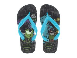 Havaianas Kids Monsters Inc. Disney Flip Flop Boys Shoes (Black)