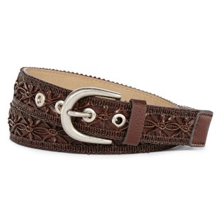 RELIC Floral Belt, Brown, Womens