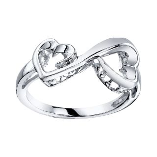 Love Grows Silver Plated Sterling Silver Heart Ring, Womens
