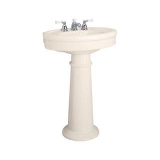 American Standard Standard Collection Pedestal Combo in Linen with 8 in. Faucet Centers 0283.800.222