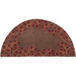 Hand tufted Reims Chocolate Wool Rug (2 X 4)