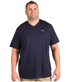 Lacoste Tall S/S Jersey V Neck T Shirt Mens T Shirt (Navy)