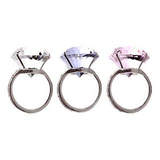 Crystal Diamond Napkin Ring,Set of 4