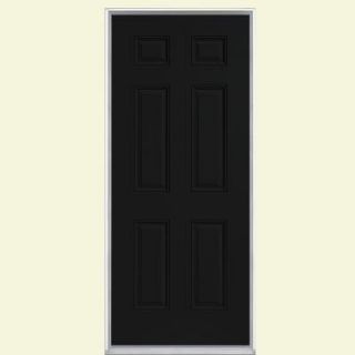Masonite 6 Panel Painted Steel Entry Door with No Brickmold 19976
