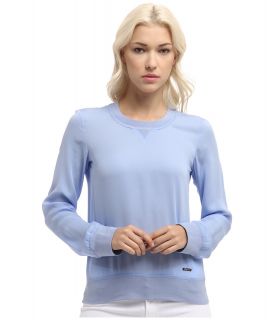 DSQUARED2 Sporty Couture Long Sleeves Top Womens Blouse (Blue)