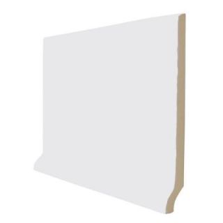 U.S. Ceramic Tile Color Collection Bright Tender Gray 3 3/4 in. x 6 in. Ceramic Stackable Right Cove Base Corner Wall Tile DISCONTINUED U761 STCR1663